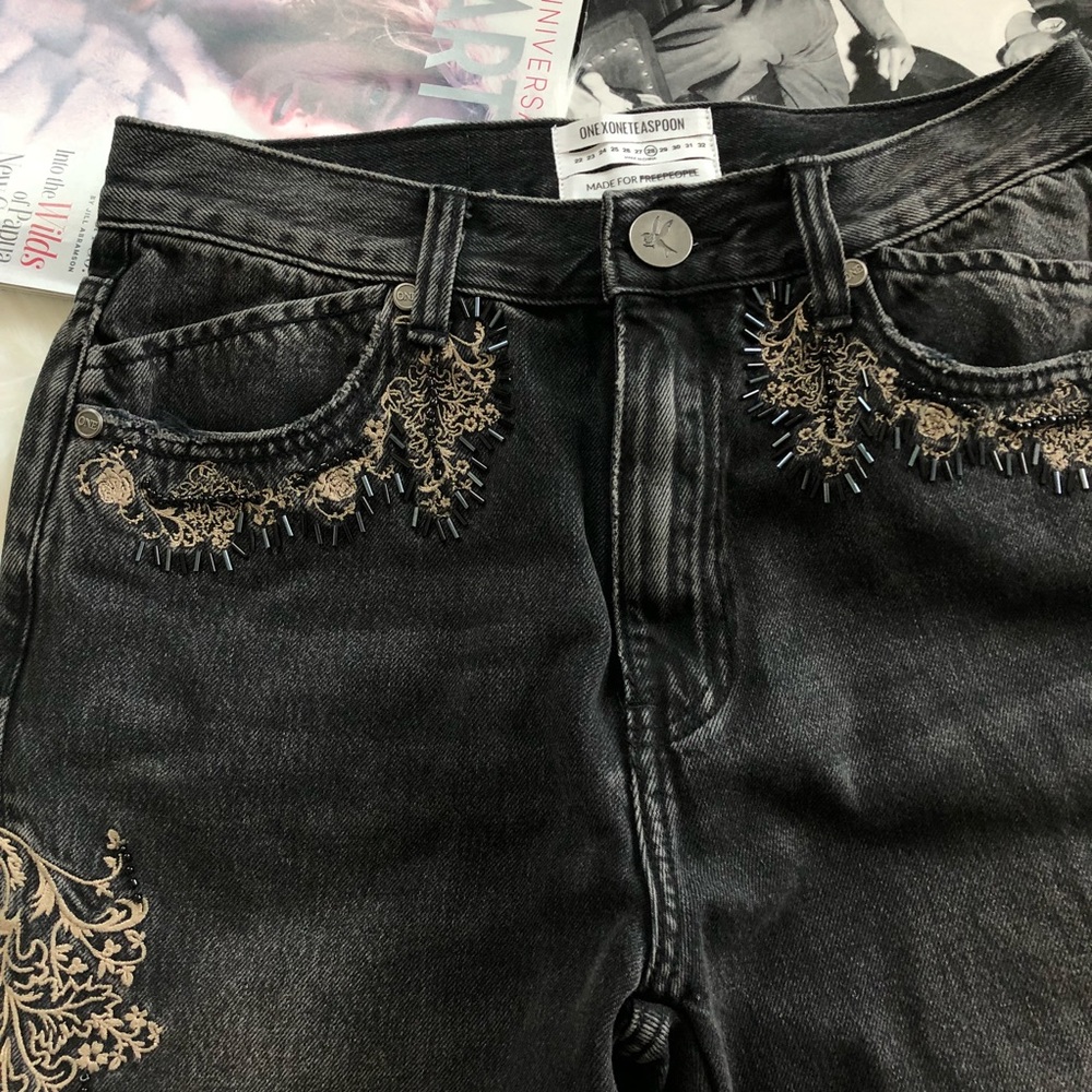 One Teaspoon Embroidered Legend Jeans - Picture 3 of 8